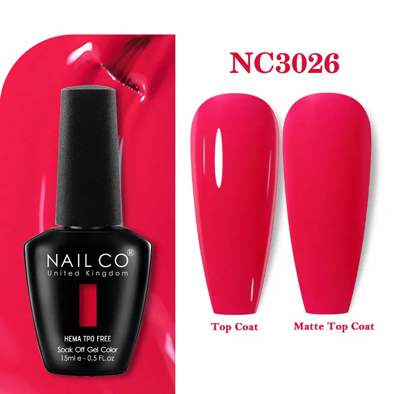 NAILCO 15ml TPO-Free Nail Gel Polish Vernis Semi Permanent Nails Art Manicure Design Hybrid Remover Gel Top Coat Ongle Gel UV