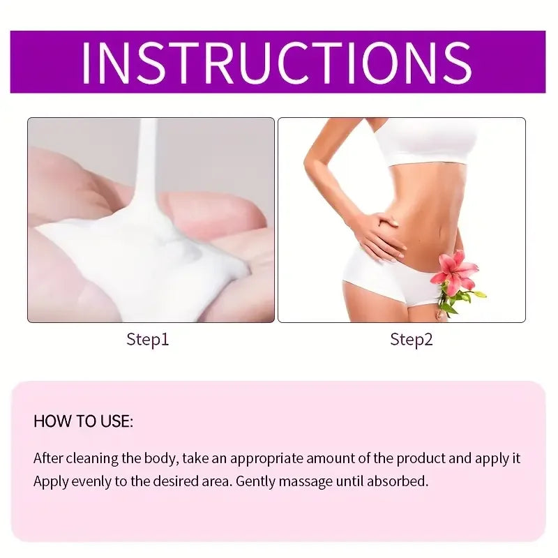 60g Female Intimate Cream - Moisturizing and deodorizing, smooth application, women's happiness and health, high-end beauty, sel