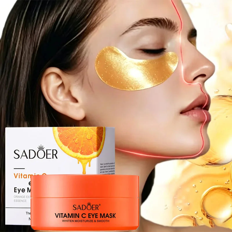 120pcs of Collagen and Vitamin C Eye Mask, Powerful Moisturizing, Instant Lift & 24-hour, Making Eye Skin More Delicate And Firm, Giving Eye Skin Luster, Bidding Farewell to Dryness And Dullness, Eye Care, Vitamin C Eye Mask