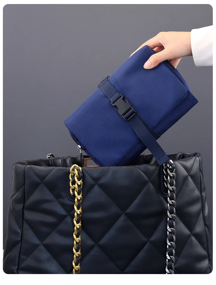 Foldable Toiletry Bag Organizer Hanging Storage Bags Bathroom Makeup Case Cosmetic Bag For Business Men Travel Organizers