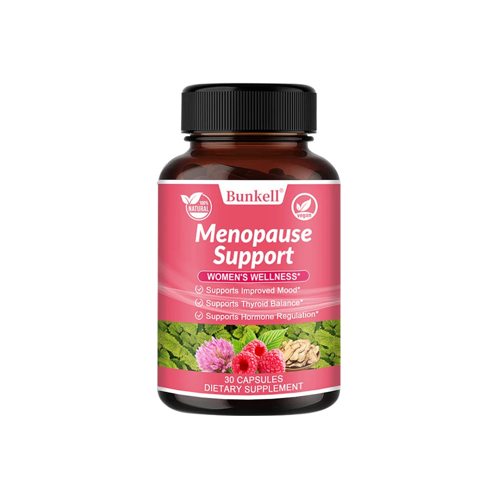 Menopause Support Supplements for Women Can Relieve Hot Flashes, Night Sweats, Mood Swings, Low Energy and More.
