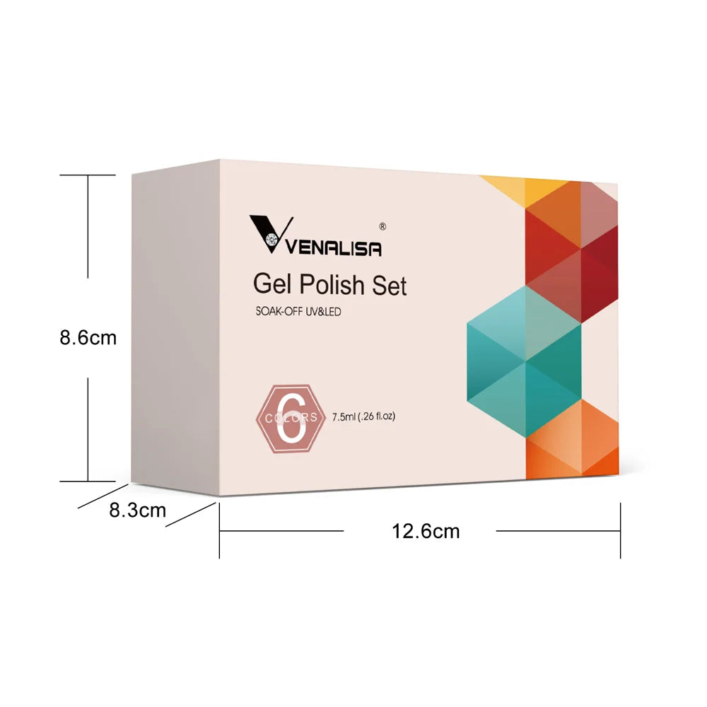 VENALISA Quick Construction Gel Jelly Color Semi Transparent Nail Gel Polish Fast Construction Soak Off UV LED Nude Pink Gel 7.5