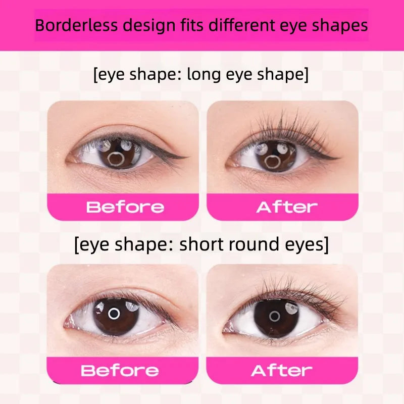 Sunflower Borderless Eyelash Curler Wide-angle Natural Curling Long-lasting Styling Convenient for Beginners Makeup Tool