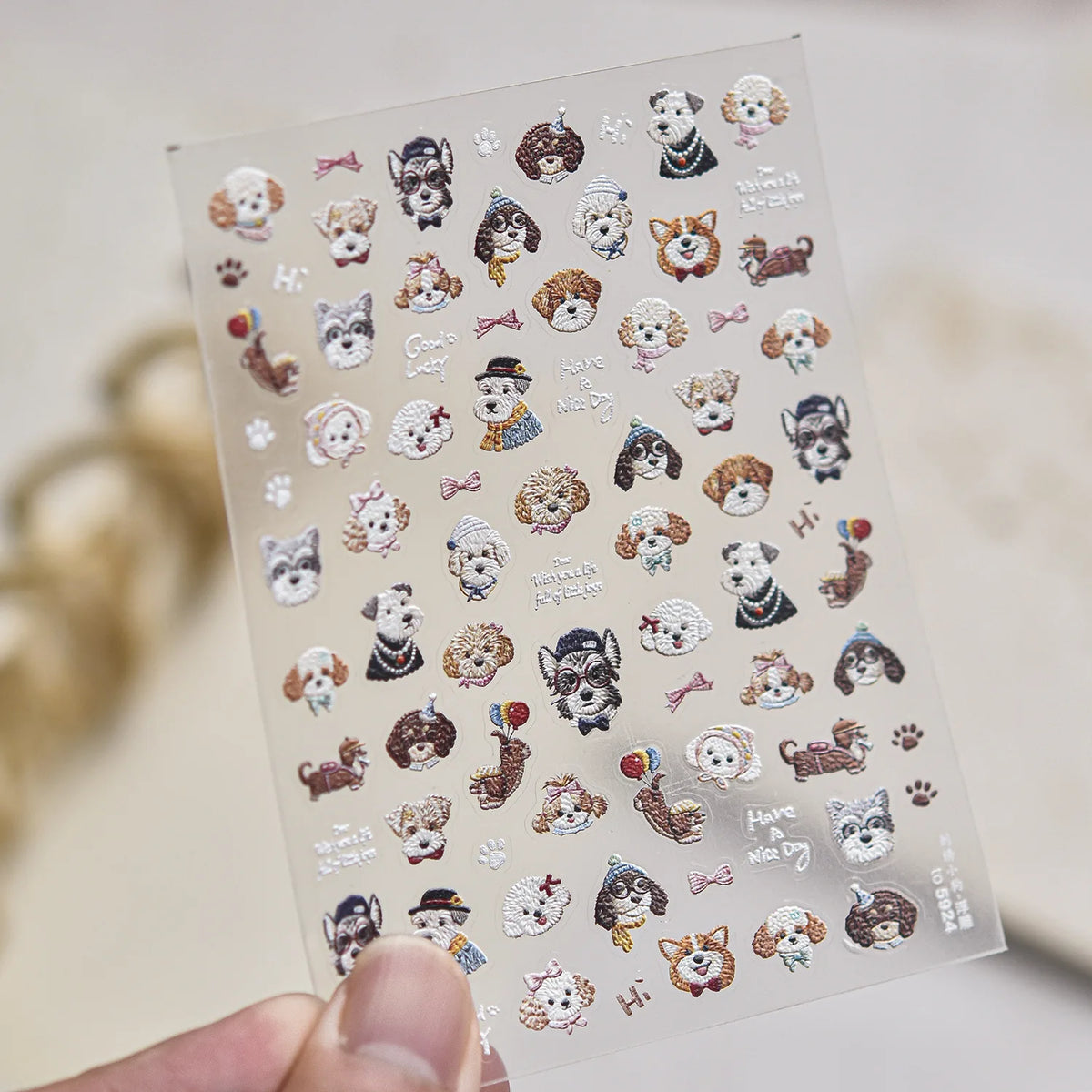 Christmas New Year Theme White Sheep Gift Box Plaid Bow Apple Snowflake Star 5D Nail Stickers Self‑adhesive Nail Holiday Party