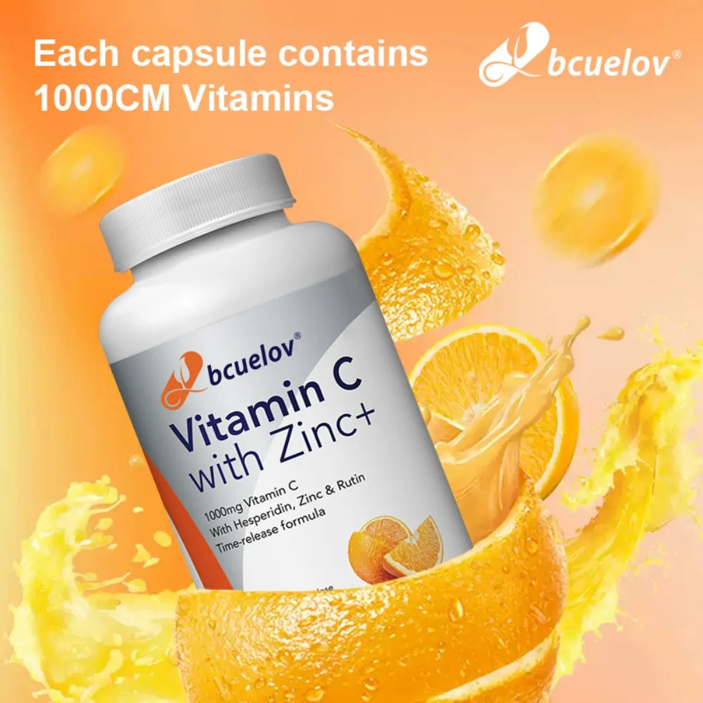 Vitamin C Capsules 1000mg - Antioxidant, Promotes Collagen Production,Support Liver Health,Boost Immunity