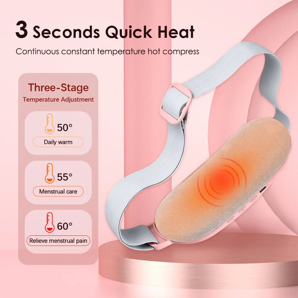 Menstrual Heating Pad Smart Warm Palace Belt for Relieving Waist Pain During Menstruation Heating Abdominal Waist Massage Tools