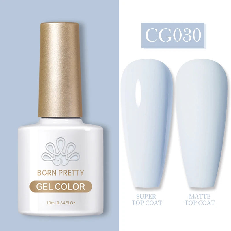 BORN PRETTY 10ml Gel Nail Polish Gel 130 Colors Semi Permanent Solid Nail Gel Varnish Soak Off UV Gel for Base Top Coat