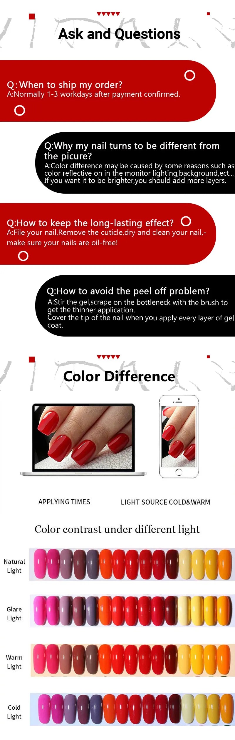 LILYCUTE 7ml Crackle Gel Nail Polish Cracking Nail Gel Quick Dry Nail Art Varnishes Hybrid Semi Permanent Soak Off Base Top Coat