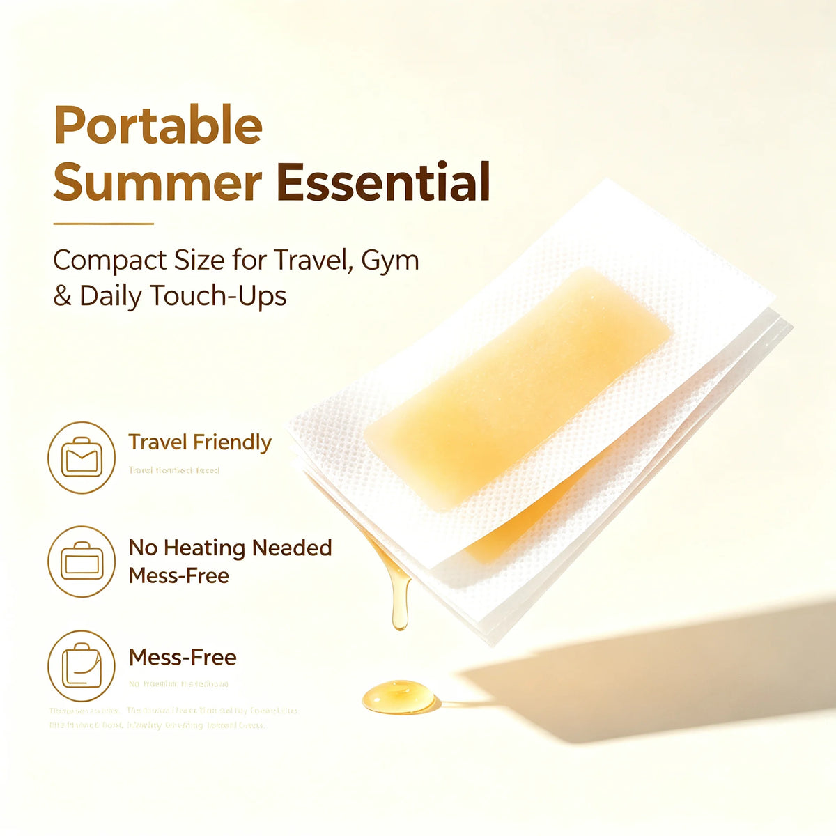 25Pcs Double-sided Body Hair Removal Wax Set Honey Scent Mild Hypoallergenic Formula Full Body Hand Face Depilation Wax Kit