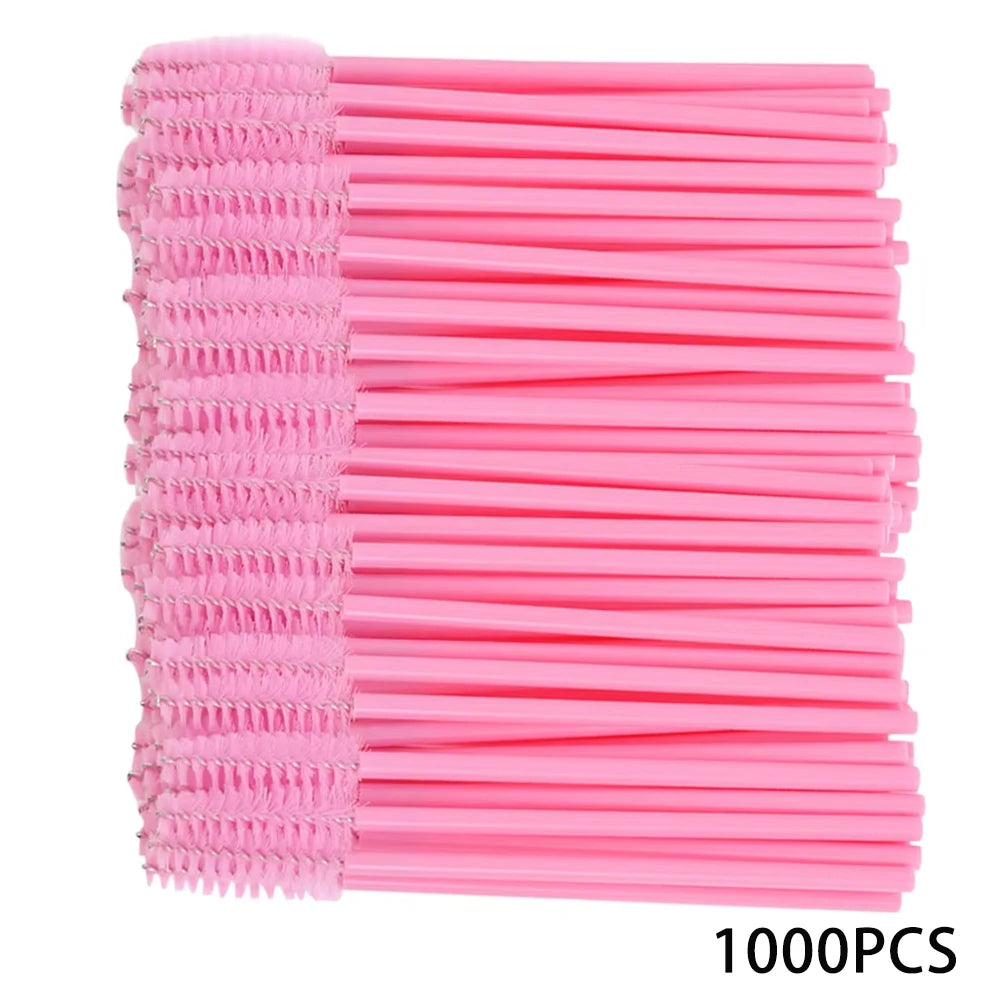 500/1000pcs Eyelash Brush Applicator Lash Mascara Wands Brushes For Eyelash Extension Eyebrow Spoolies Beauty Tools
