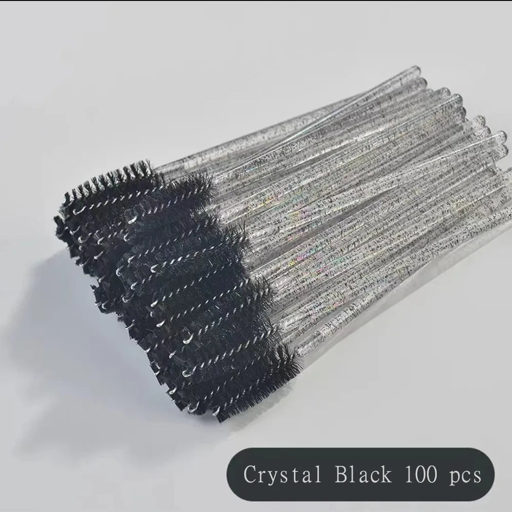 100 Pcs Disposable Eyelash Mascara Brushes for Eye Lashes Extension Eyebrow and Makeup of Makeup Tools