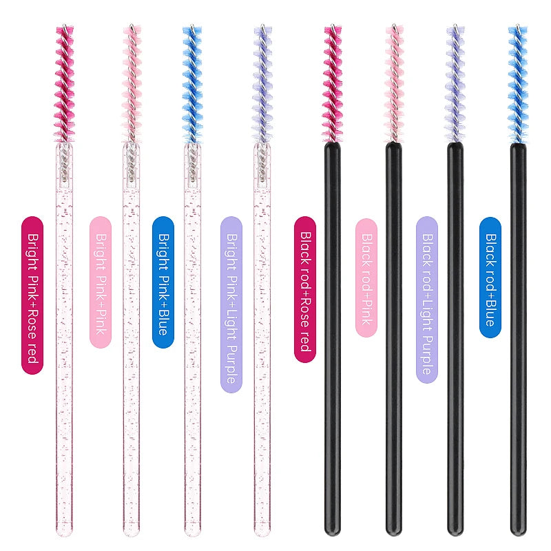 50pc Disposable Eyelash Makeup Brush Mascara Wands Micro Brushes Cosmetics Microbrush Eyebrow Applicator Lash Extension Supplies