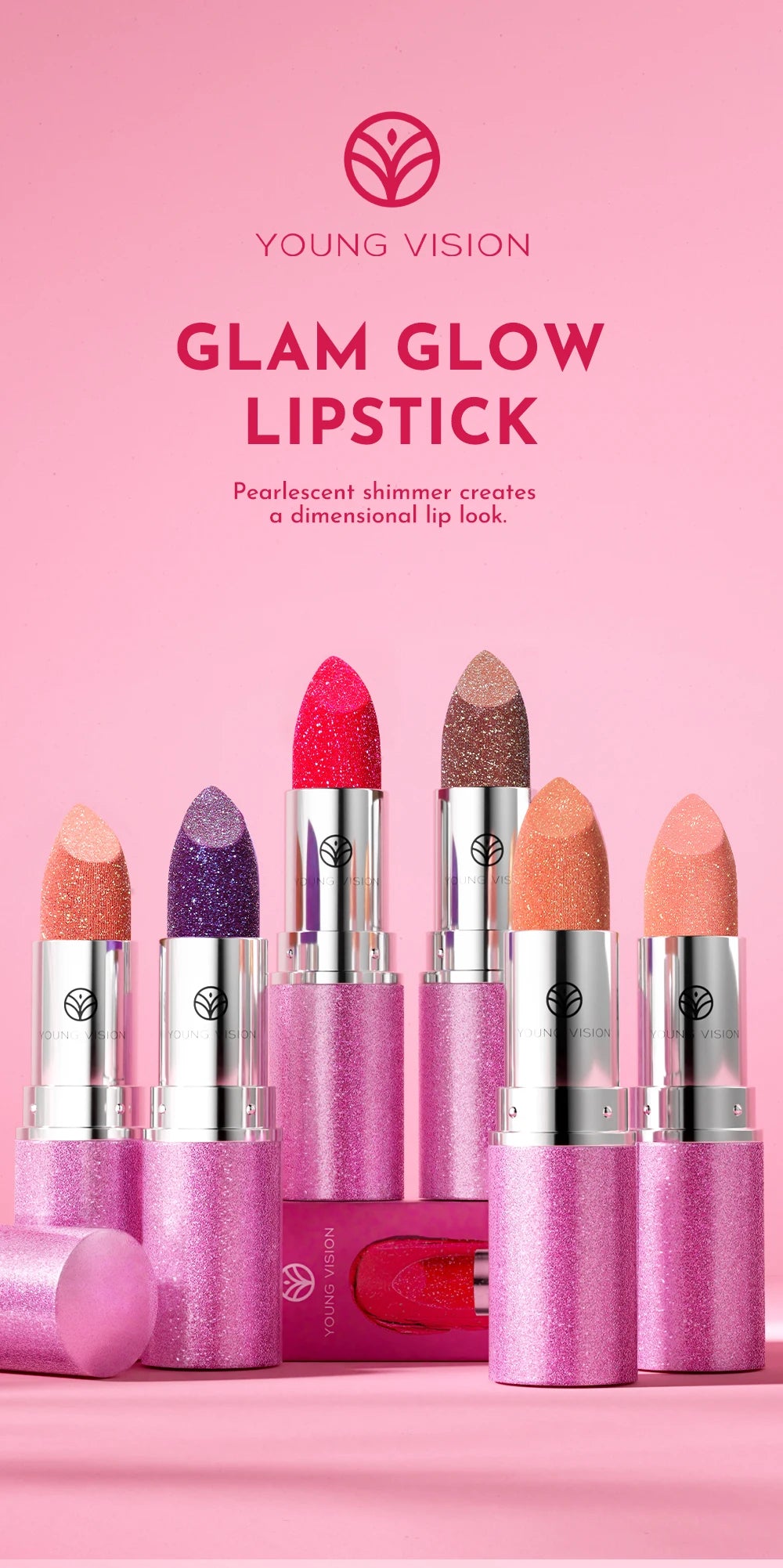 Multi-Color Non-stick Cup Matte Lipstick Flash Lasting Easy Color Diamond Lipstick Dark Halloween Look