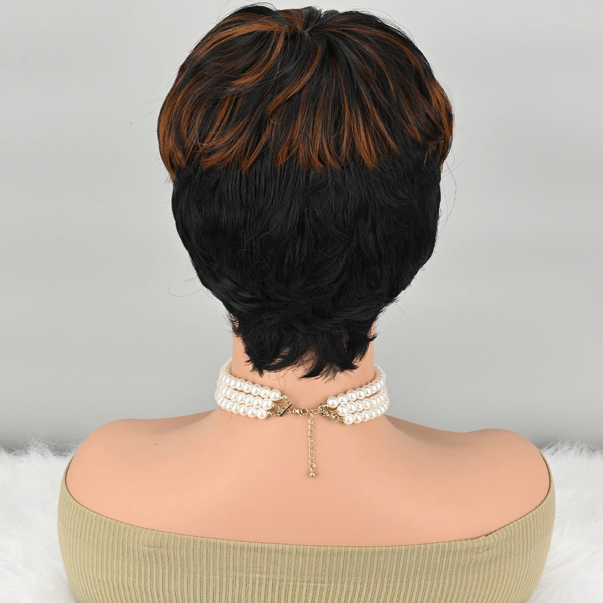 Curly Wigs Pixie Short Wigs for Black Women Short Natural Curly Wigs for Black Women Short Synthetic Layered Synthetic Wigs