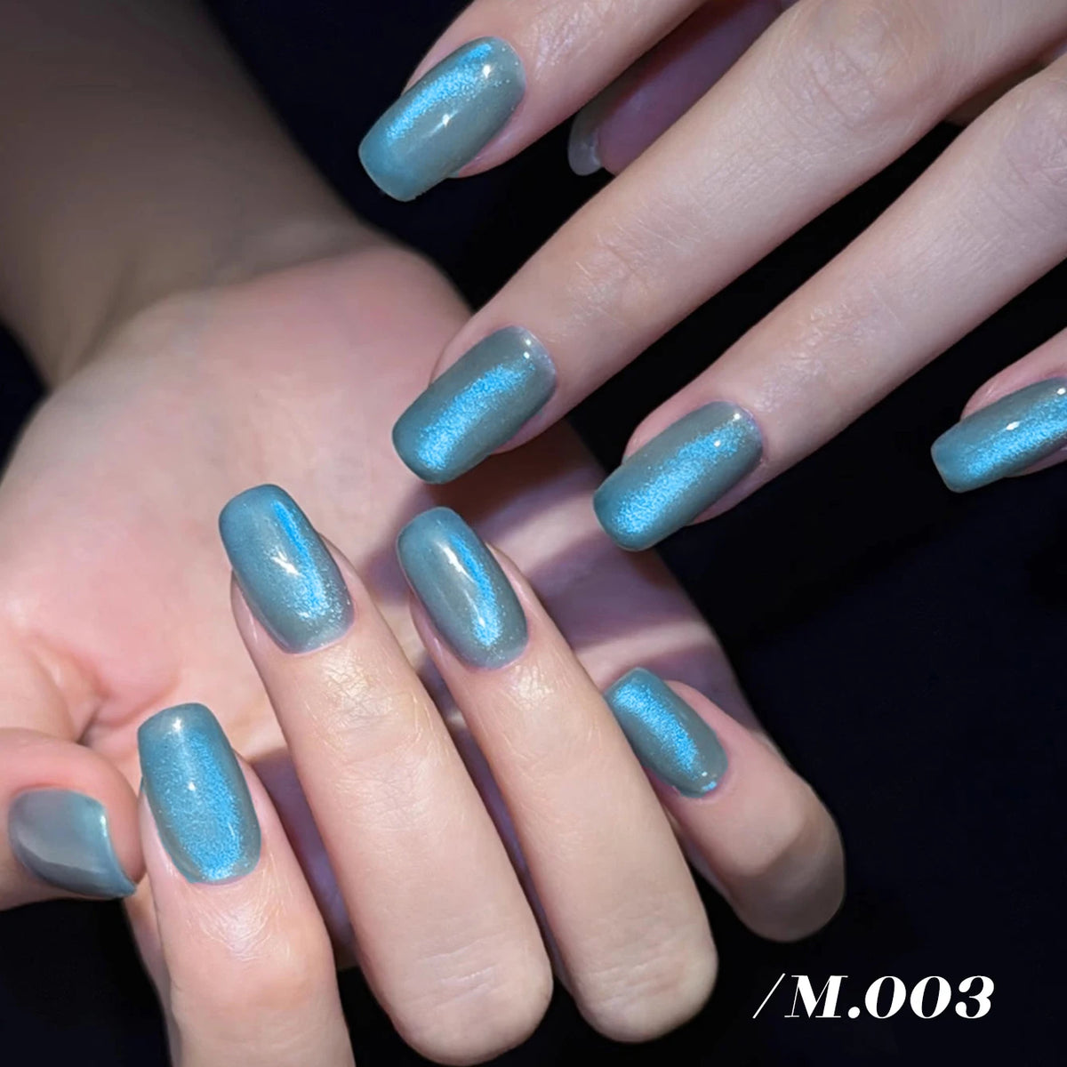 MIANEL 10ML 2026 New Satin Blue Glacier BubbleCrystal Cat Eye Gel Nail Polish For Nail Salons Blue Nails 1-8PCS