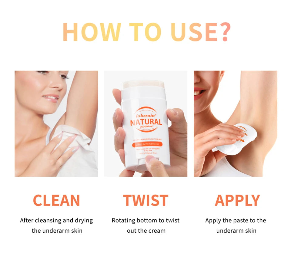 Natural Deodorant Long-lasting Fragrance Eliminate Odors Natural Plant Components Smells Fresh Fragrant Deodorant For Men Women