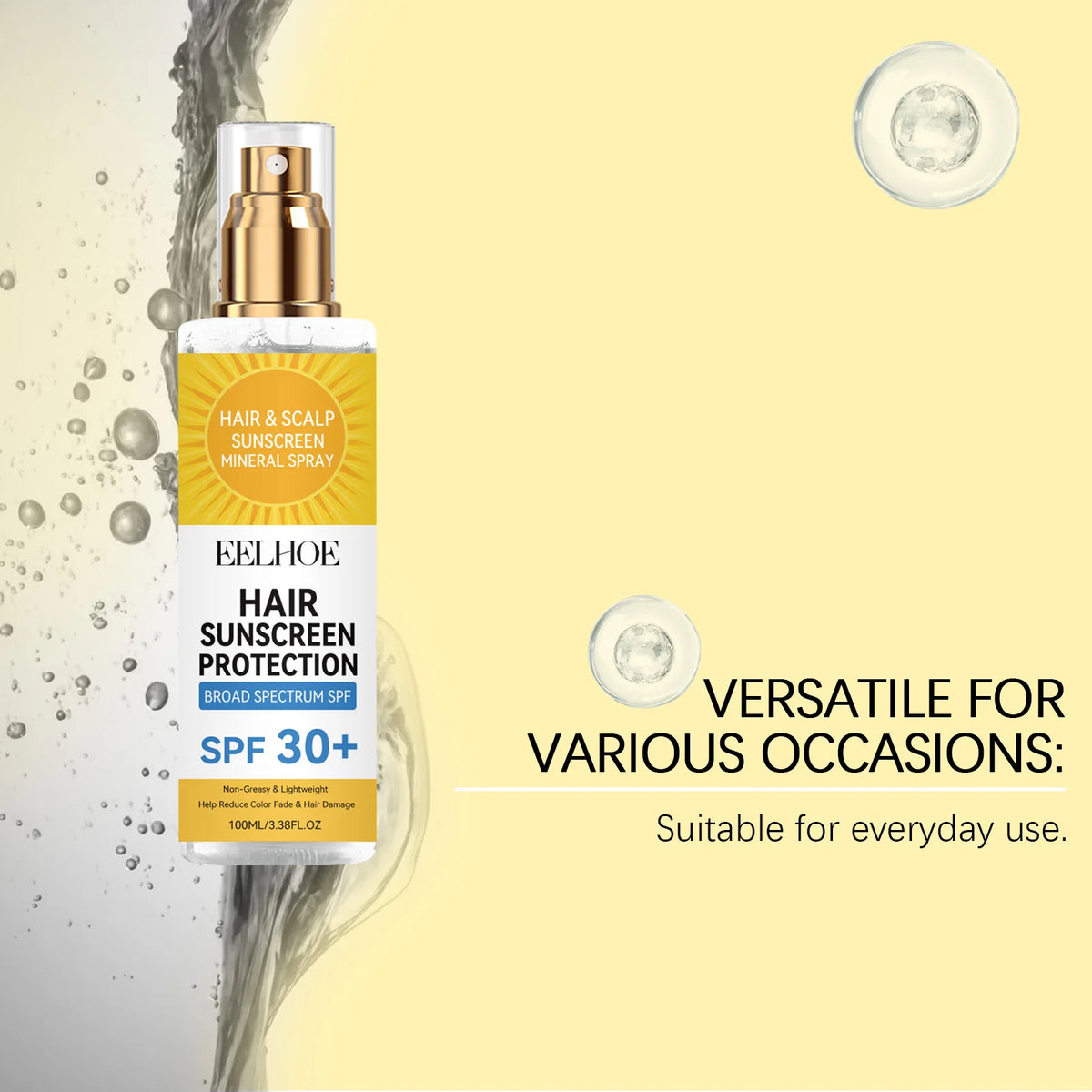 Scalp Treatment Spray Hair Care Leave-in Conditioner Nourishing Smoothing Shine Daily Hydrating Frizz Control Lightweight Serum