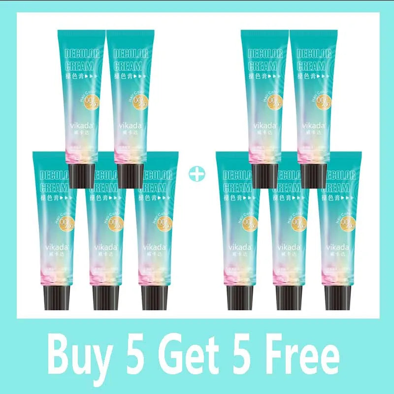 9 Degrees Hair Bleach Color Fading Paste White Gold Tasteless Bleaching Agent for Salon Home Use Professional Styling