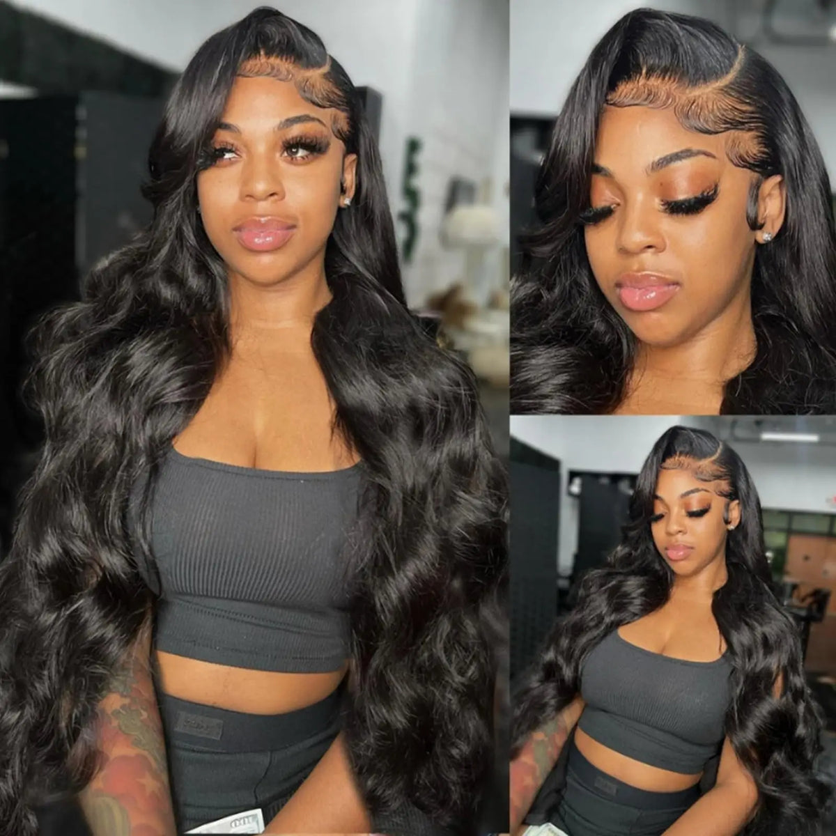 Wear and Go Glueless Wigs Pre Plucked Pre Cut Body Wave Bob Wig Human Hair wigs for black women