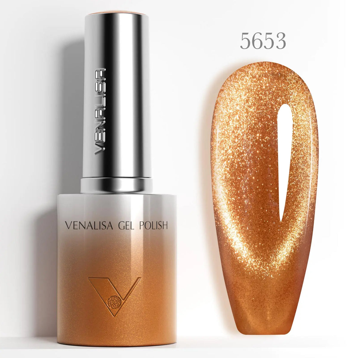 VENALISA 60 Colors TPO/HEMA FREE Glitter Gel Cat Eye Gel Nail Polish UV/LED Soak-Off Gel Polish Manicure DIY Nail Art Christmas