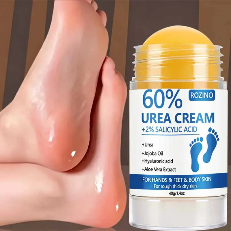 [Super Anti-Cracking] 60% Urea + 2% Salicylic Acid Hand and Foot Stick, Super Strong 50X Anti-Cracking Hand and Foot Cream Stick Plus+, Super Strong Anti-Cracking, 2-Minute Deep Hydration, Fast Results, Deep Moisturizing, Loc