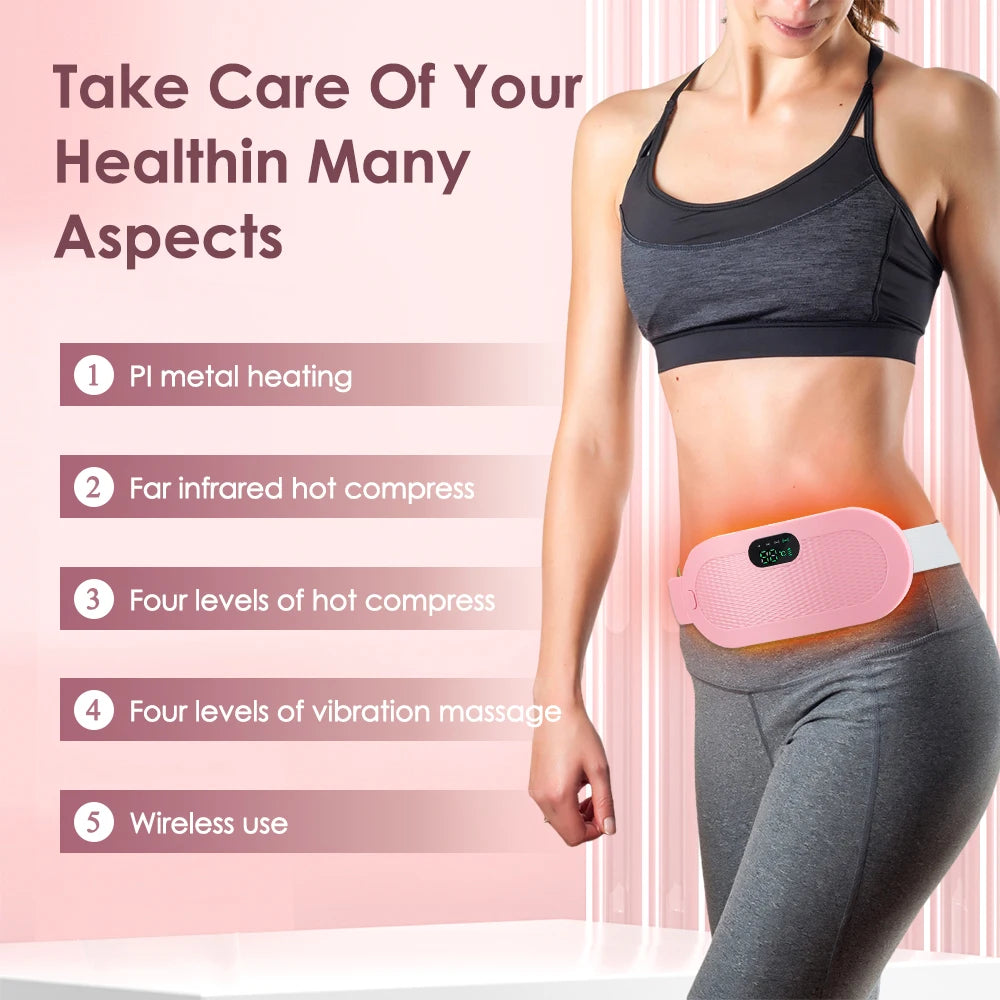 Menstrual Heating Pad Smart Warm Palace Belt for Relieving Waist Pain During Menstruation Heating Abdominal Waist Massage Tools