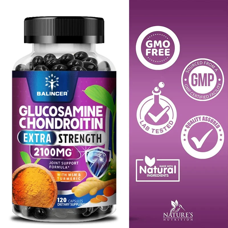 Balincer Supplement Glucosamine 2100mg with Chondroitin |Joint Mobilization, Helps with Joint Mobility |Joint Support Supplement