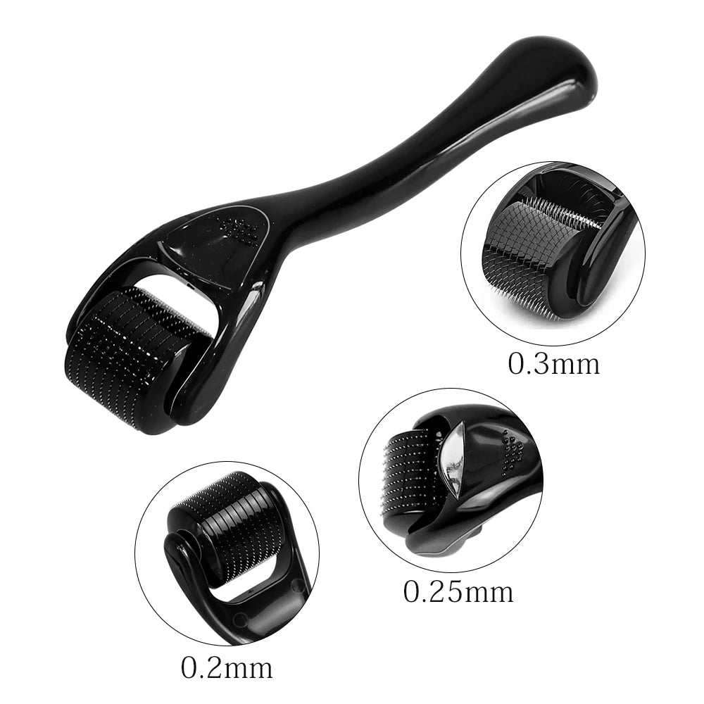 540 Titanium Derma Roller 0.2/0.25/0.3mm Micro Needle Roller Facial Body Skin Care Tool for Skin Repair Beard Growth Maintenance