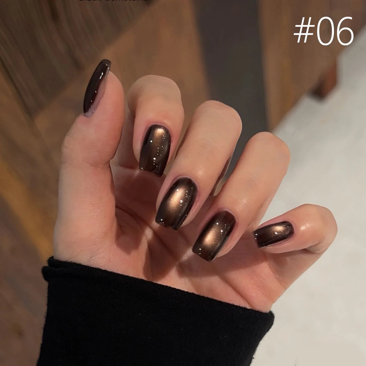 10ML 1-10pcs Christmas Red Nails Gold Black Nails Fiery 10-Color Glass Bead Cat Eye Gel Nail Polish Fine Powder Super Shimmering