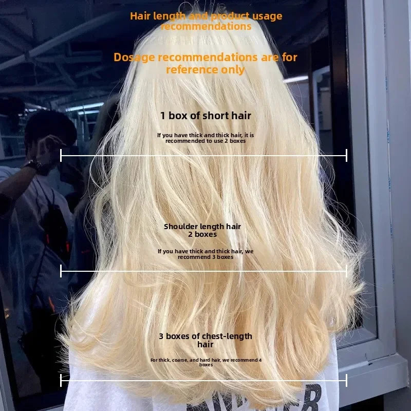 9 Degrees Hair Bleach Color Fading Paste White Gold Tasteless Bleaching Agent for Salon Home Use Professional Styling
