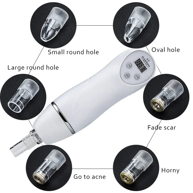 Diamond Dermabrasion Peeling Blackhead Acne Pore Remove Facial Skin Care Beauty Machine Home Vacuum Face   Beauty Equipment