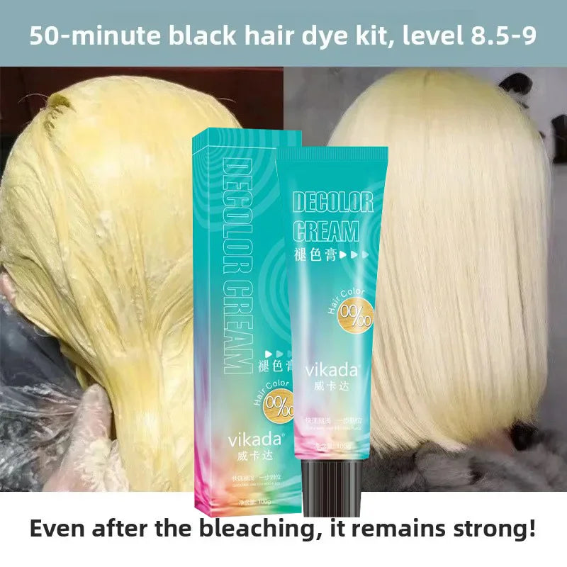 9 Degrees Hair Bleach Color Fading Paste White Gold Tasteless Bleaching Agent for Salon Home Use Professional Styling