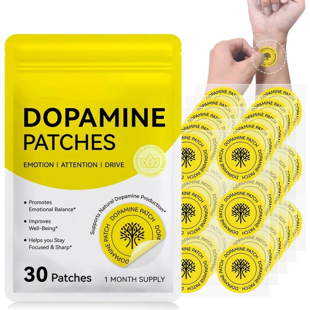 Vitality Boost Dopamine Patches, Enhance Mood & Focus, Concentration Aid for Daily Wellness