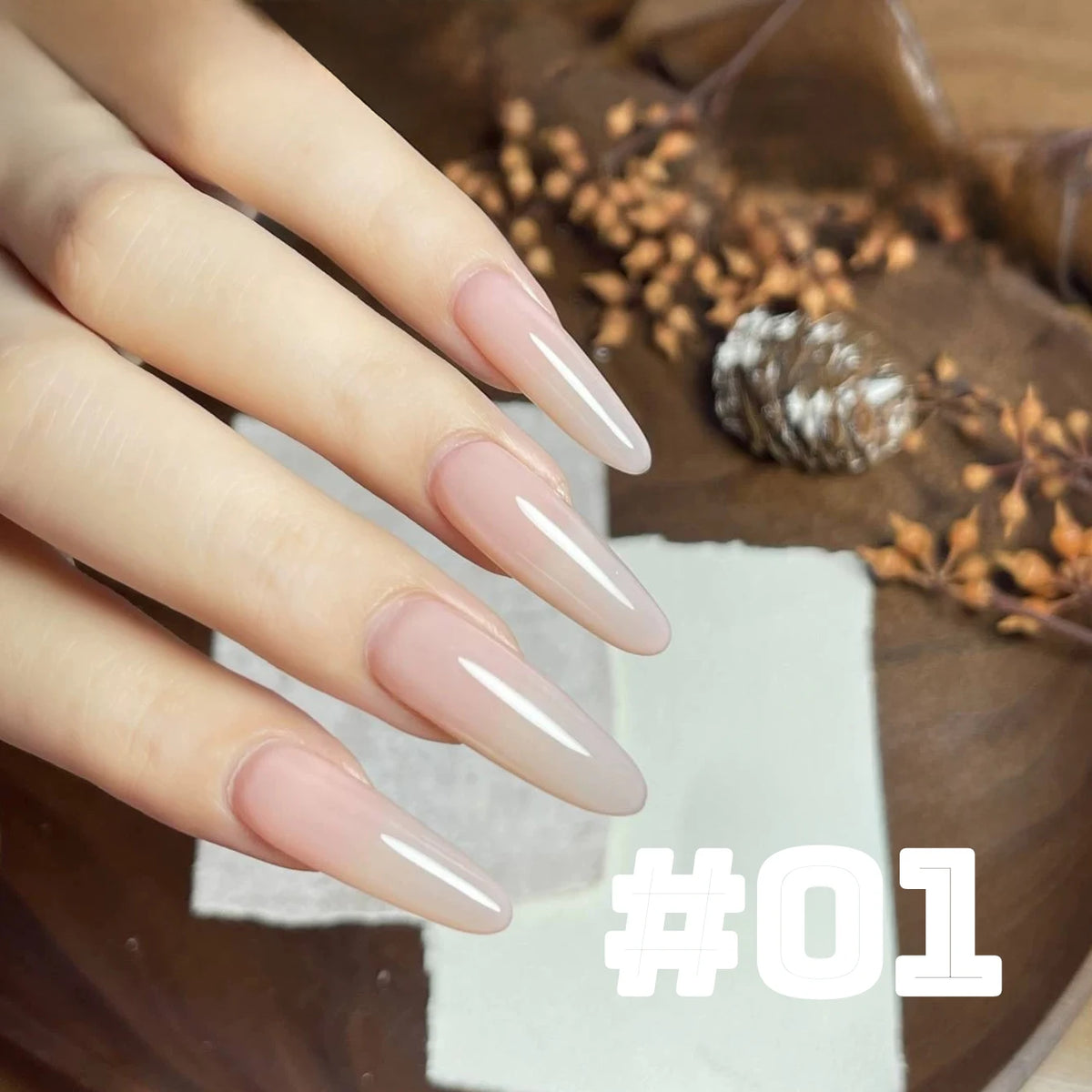 MIANEL 12ML Candy Glass Gel Nail Polish Set Ice-Clear Dopamine Spring Nails Fantasy Nail Art 1-10 Pcs