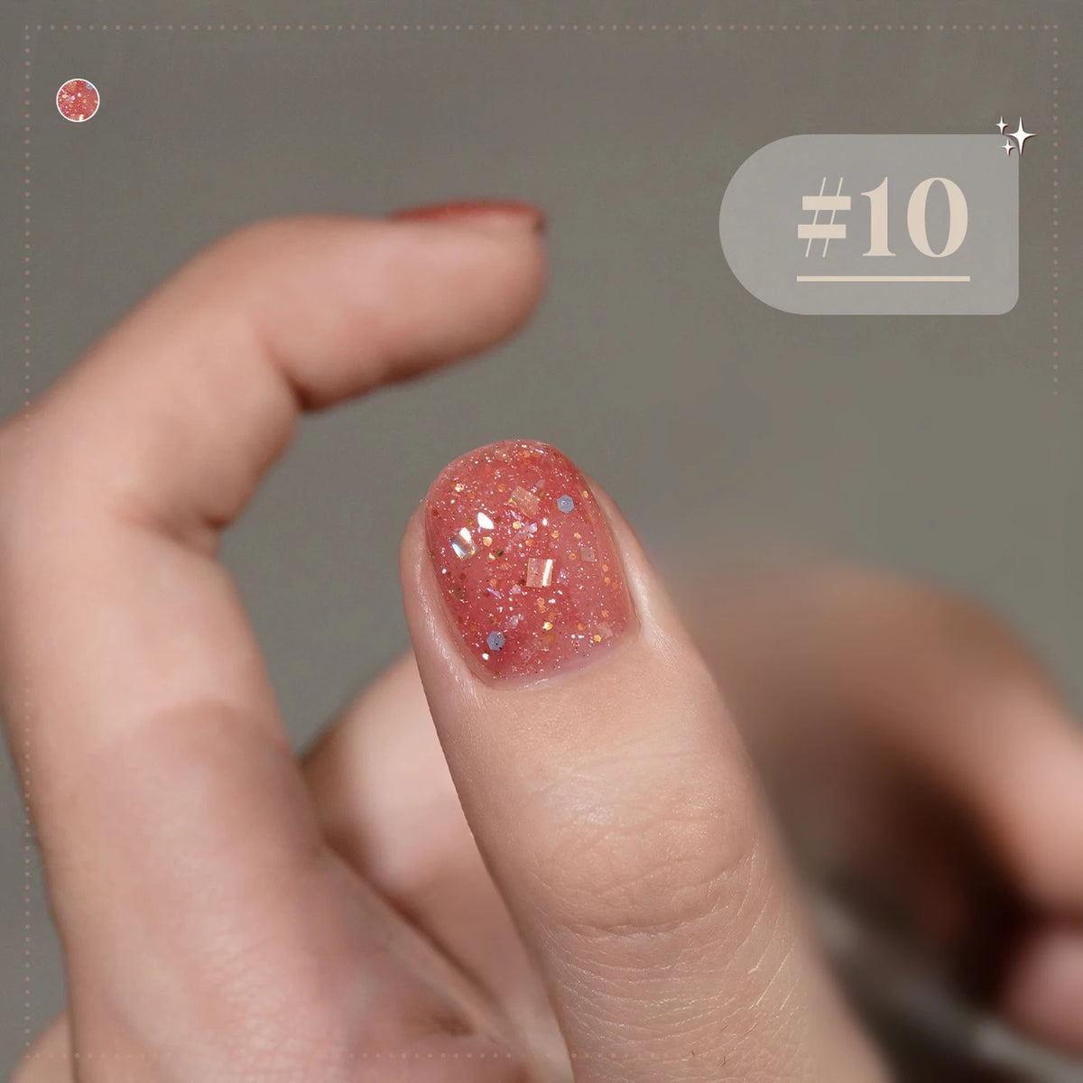 MIANEL 10ml 1-12pcs Christmas Nails Gold Sequins Nail Polish Gel Vernis Semi Permanent Nail Art Soak Off LED UV Nail Polish Gel