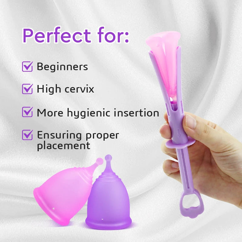 Certified Cup Kit Steam Sterilizer Applicator Reusable Soft Silicone Lady Cup Sterilization Women Health Care Feminine Hygiene