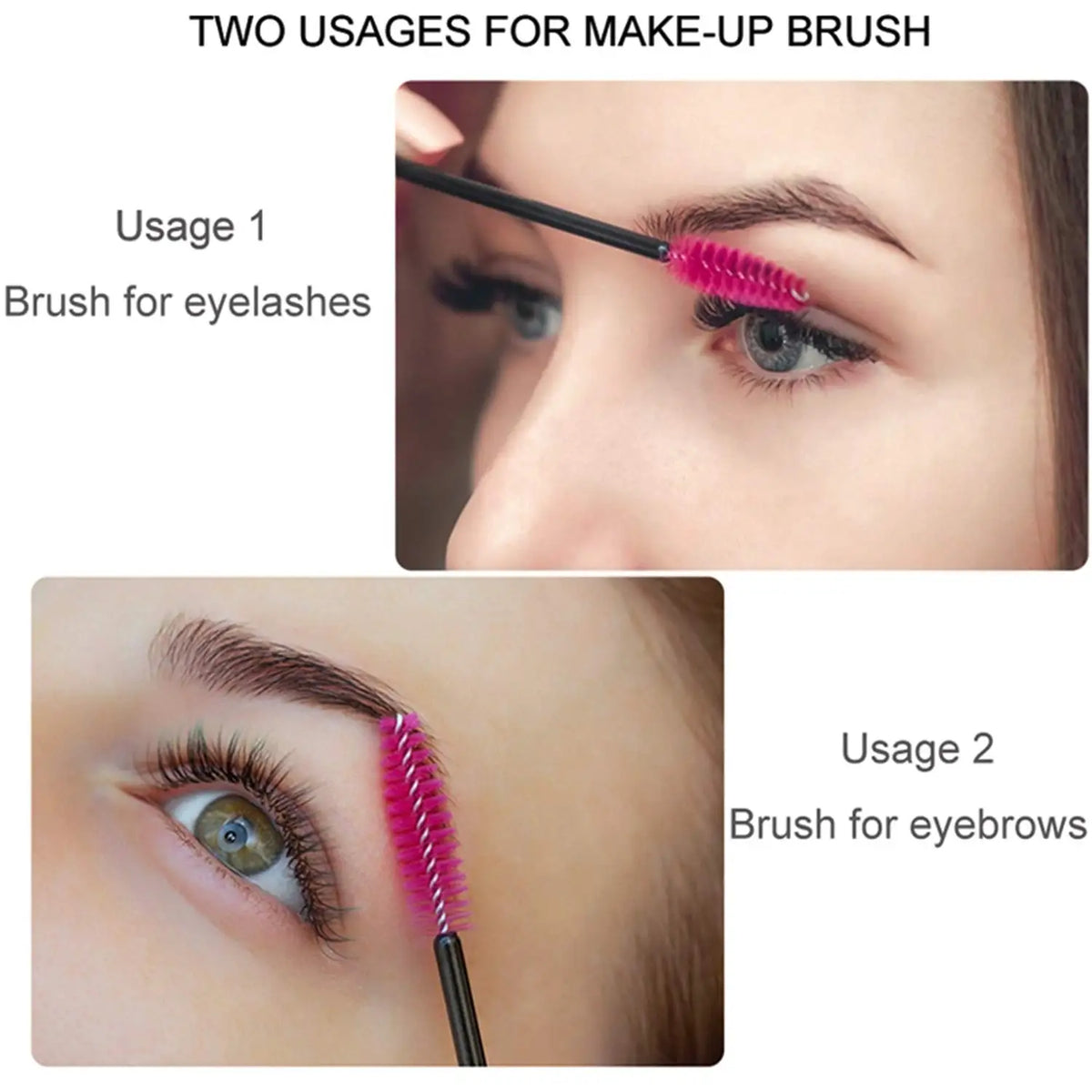50PCS Disposable Eyelash Mascara Brushes for Eye Lashes Extension Eyebrow and Makeup Eyelashes Brush Cosmetic Make Up Tool