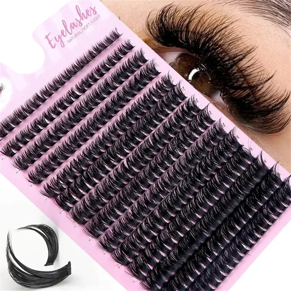 Natural Soft Fluffy False Eyelashes Set Easy to Apply Travel Friendly Ideal Christmas Small Gift for Women Her
