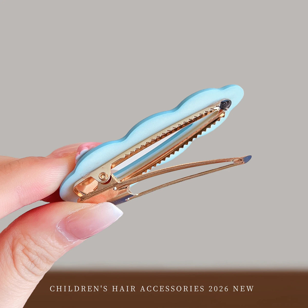 2026 New 5PCS/SET Korean Sweet Style Cute Bow Cloud Wave Hair Clips  No Hurt Hair BB Clips for Baby Girls Toddler Accessories