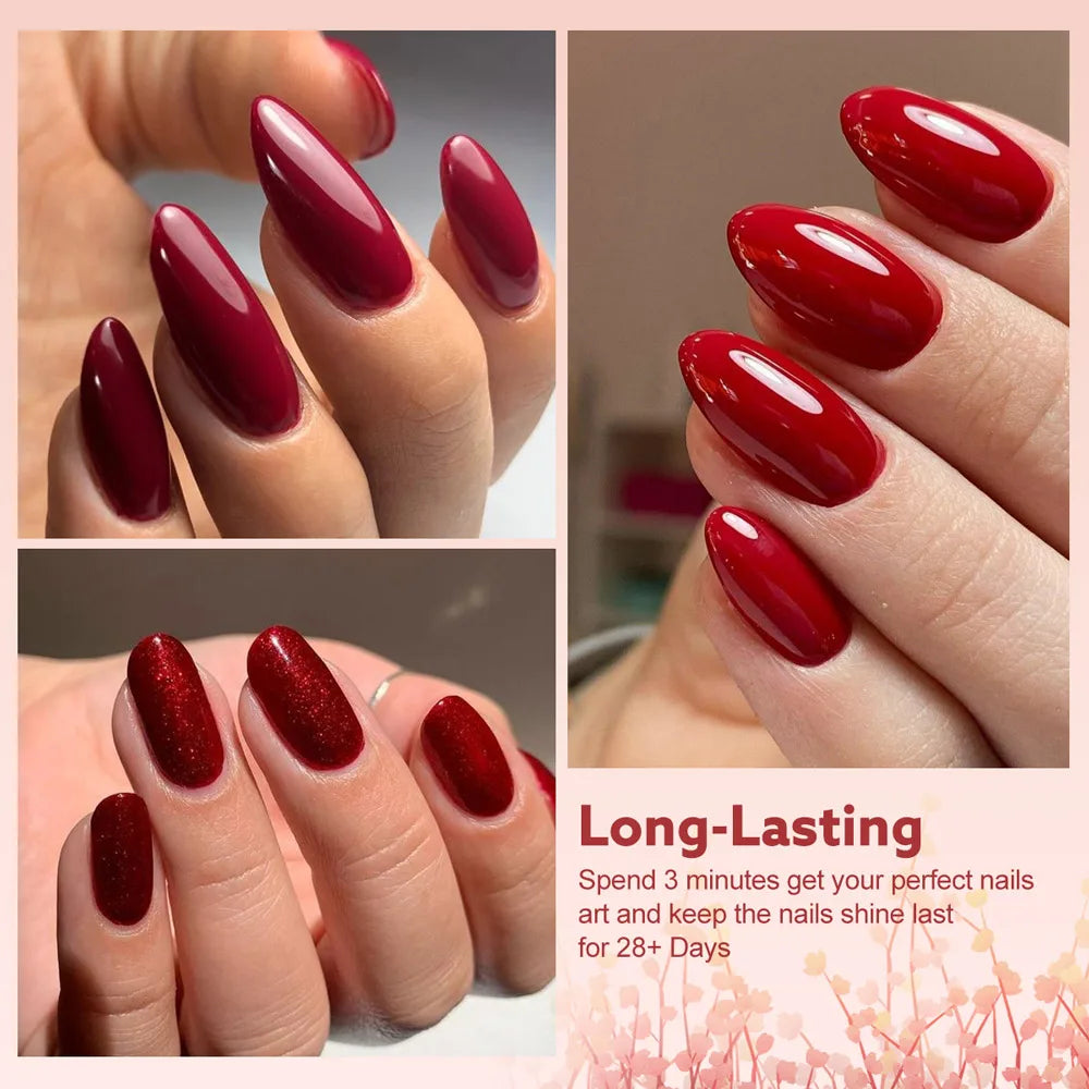 CANNI Christmas Color Gel Polish 9ml Hema Free TPO Free Nail Gel Polish Winter Colors Semi Permanent Gel Super Texture Brush