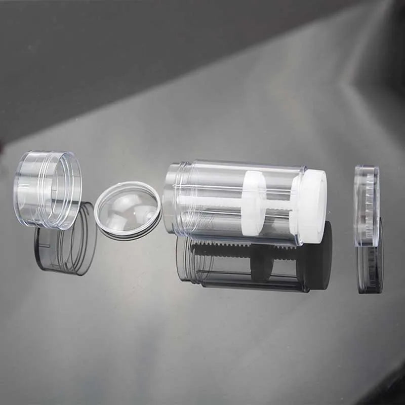 10/20/30Pcs 15ml 30ml 50ml 75ml Round Shape Bottom Filling Stick Deodorant Container Black Travel Twist Up Stick Deodorant Tube