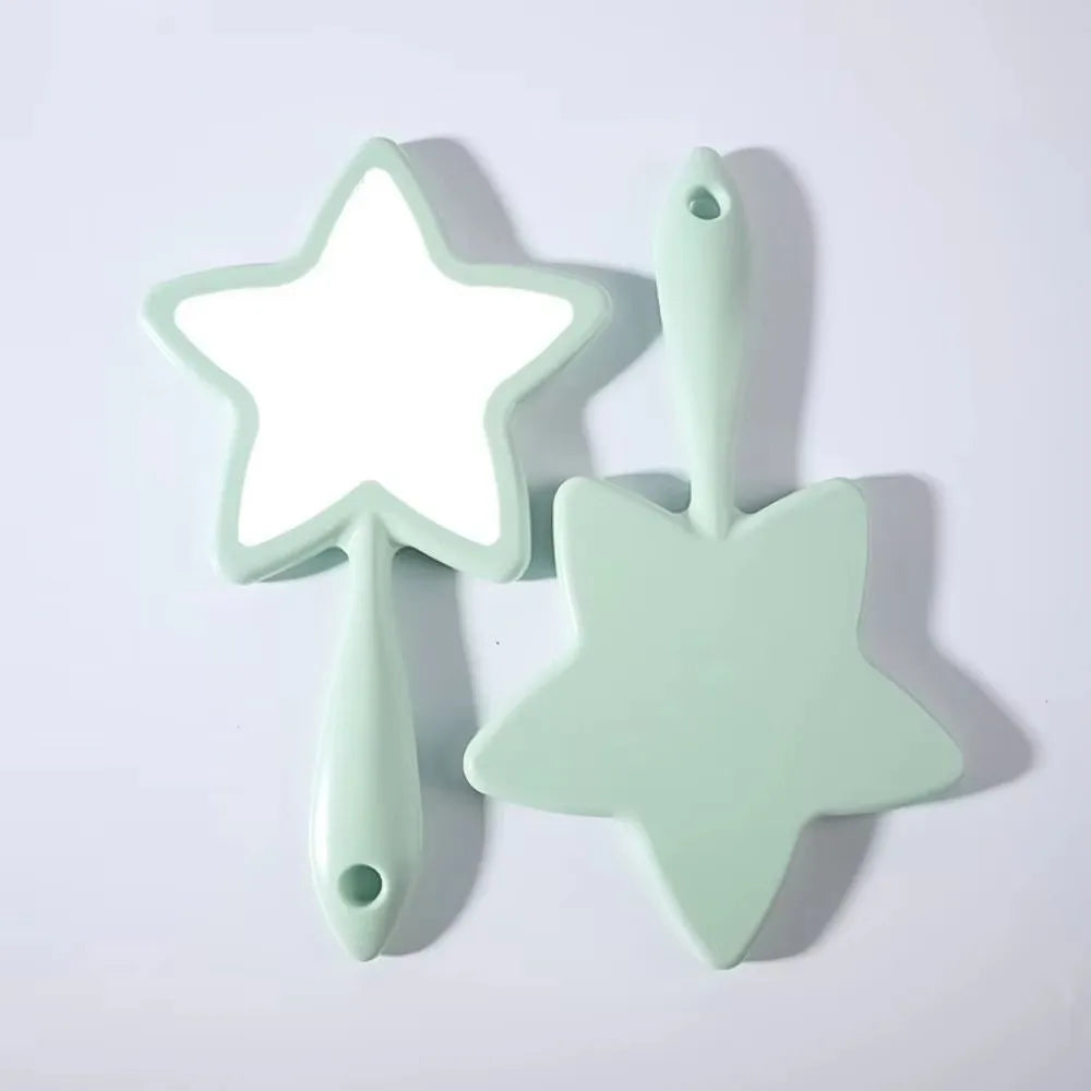 New Single-sided Handheld Mirror High-definition Portable Make-up Mirror Hanging Hole Wall Mountable Dental Mirrors Gift