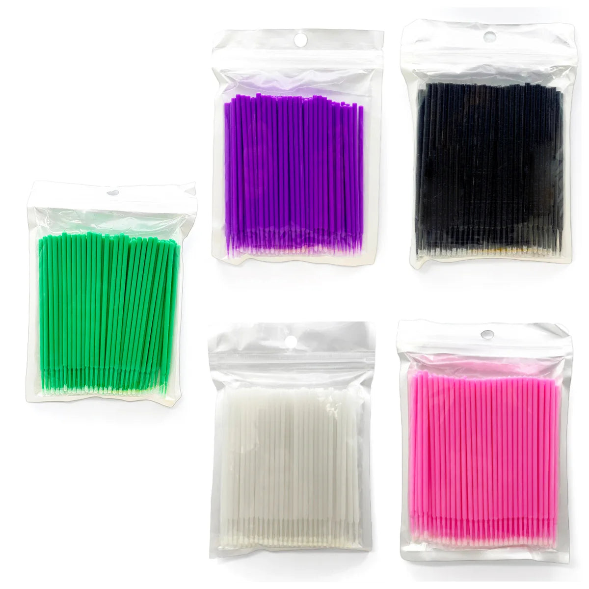 300/500pcs Micro Brush Disposable Lash Removing Swab Microbrush Mascara Wands Applicator Eyelash Extension Makeup Brushes Tools