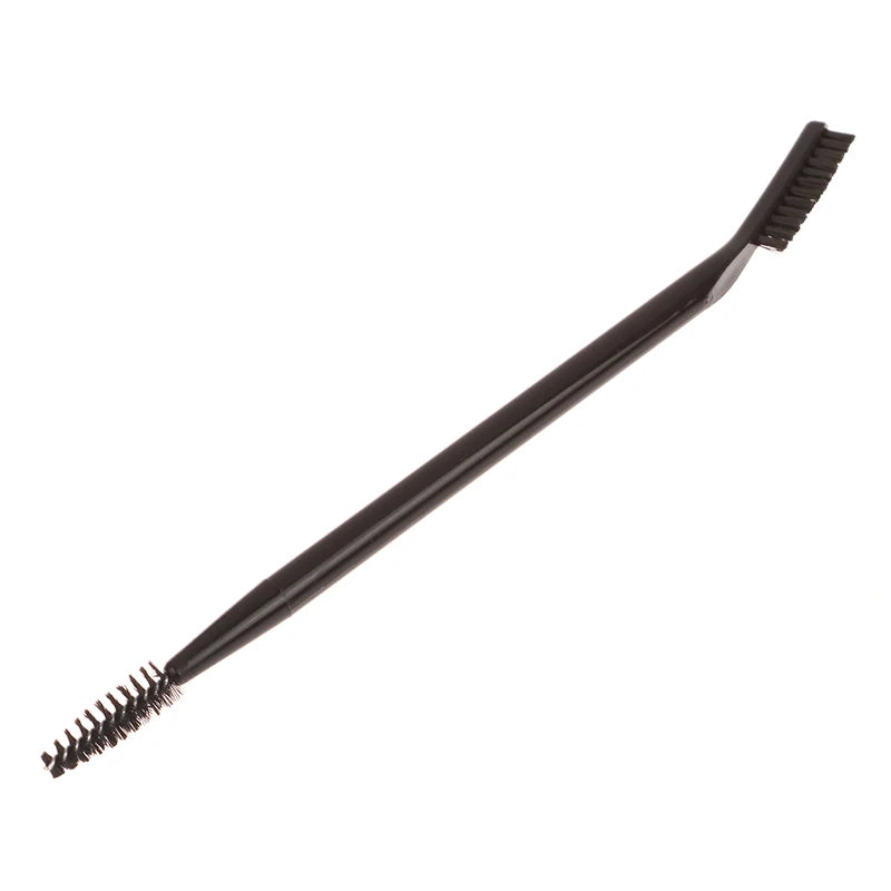 Double Headed Eyebrow Brush Eyelash Comb Reusable Salon Makeup Tool For Brow Grooming Eyelash Shaping