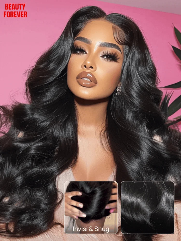 Beautyforever Burmese Curly Glueless Wig Finger Coily Ends 100% Human Hair Black to Chestnut Brown 7x5 Pre Cut Lace Wig 180%