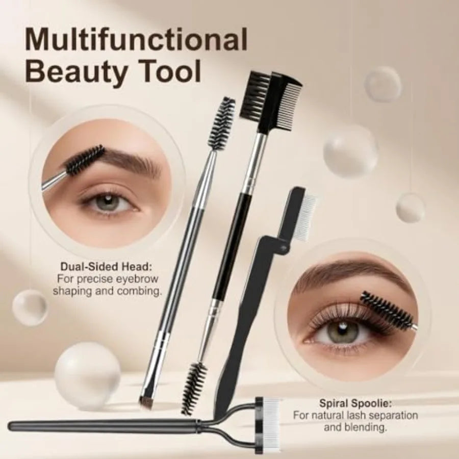 4 PCS Lash Applicator Tool Kit, Professional Eyelash Tweezers for DIY Lash Clusters, Stainless Steel Lash Comb and Separator To