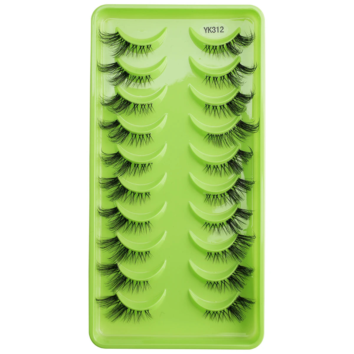 SHIDISHANGPIN 3/6/10 Pairs Half Lashes 3D Mink Lashes Faux Mink Natural Lash Soft Wispy Eyelash Dramatic False Eyelashes Makeup