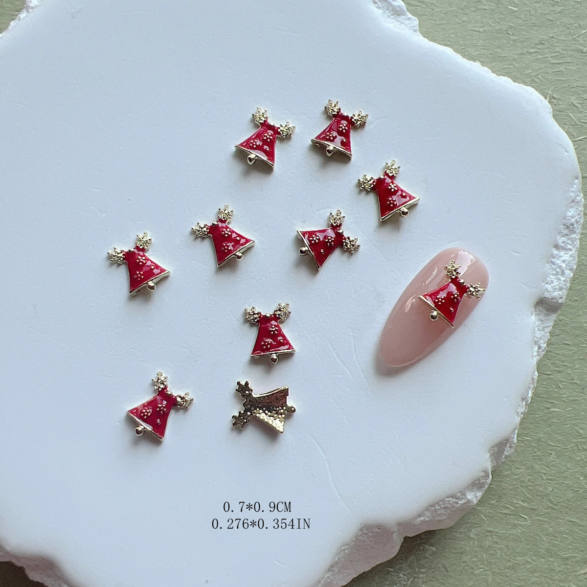 Nail Art Christmas Snowman Tree Gift Snowflake Deer Basic Design Deco Metal Charms Nail Deco Nail Art
