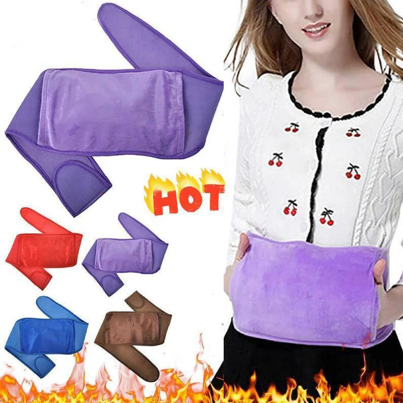 Winter Warm Belt Type Hot Bottle Cover Soft Hand Warm Quick Pain Relief Comfort for Abdomen Back Water Bag Bottle Cover Pouch