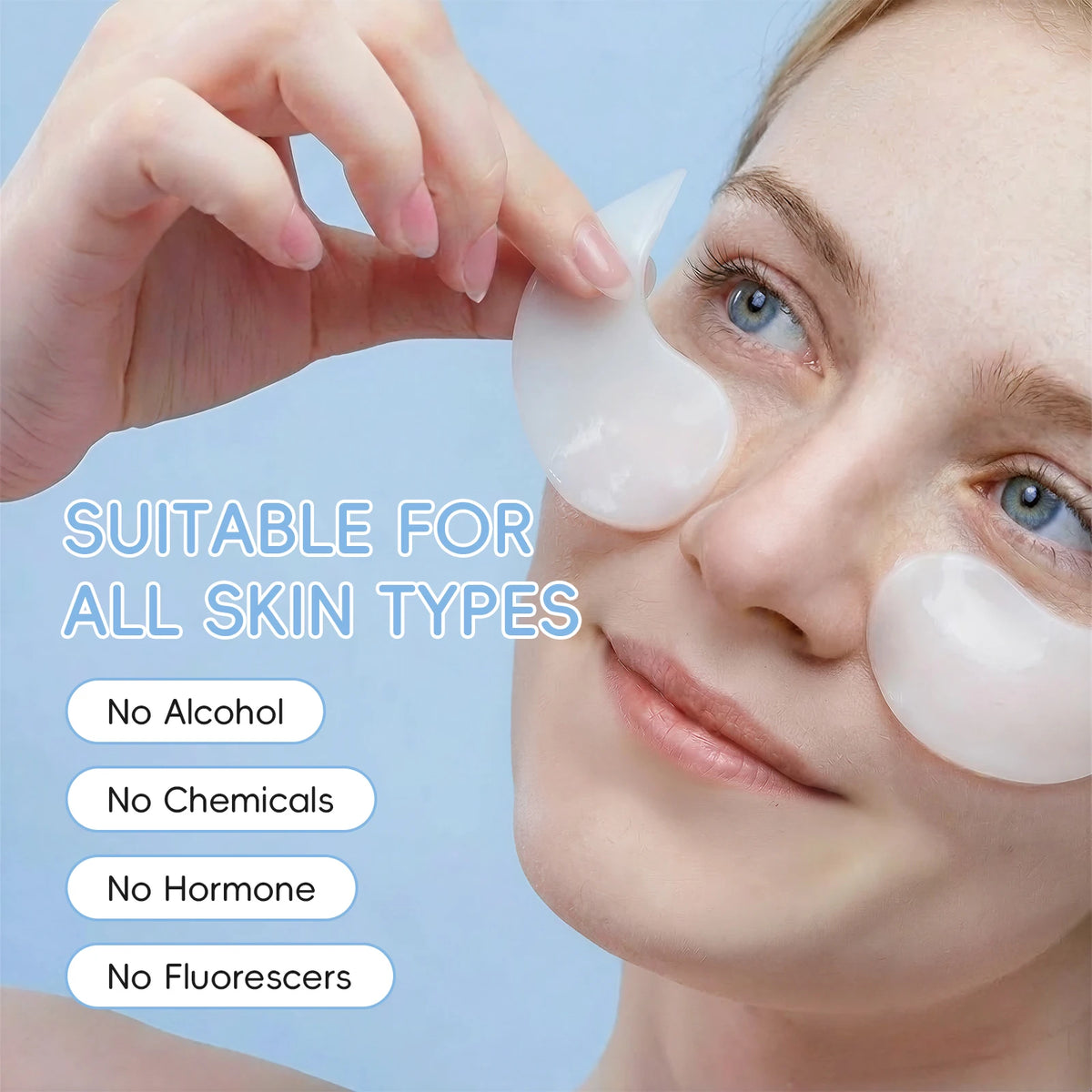 LAIKOU Milk Radiance Eye Mask 50 Pieces 70g Firming Nourishing Hydrating Collagen Under Eye Patches